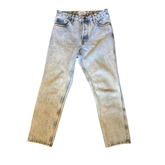 Sézane Acid Wash High Rise Jeans Size 29 ParisianChic Y2KStyle DesignerDenim - Picture 1 of 8